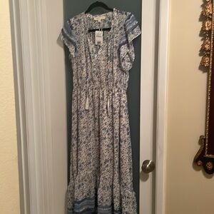 Love Stitch floral high / low dress